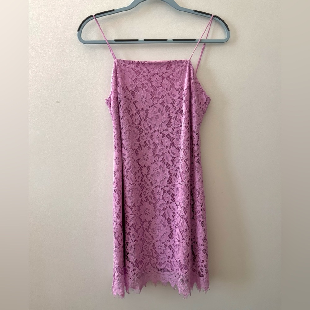 Lilac Floral Lace Dress